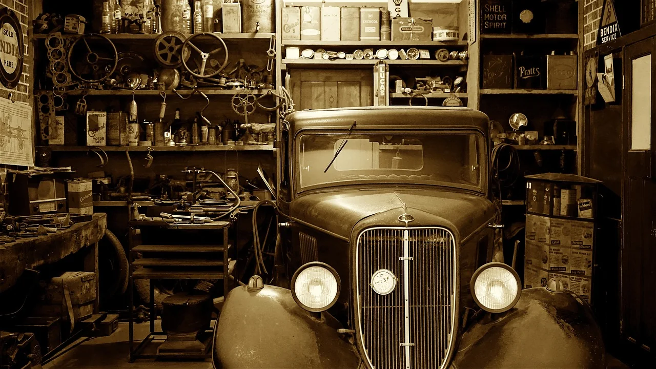 Mechanic showing customer inspection results on tablet